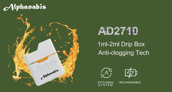 1ml 2ml Drip Oil Box Vape Popular Design For CBD THC Live Resin Rosin