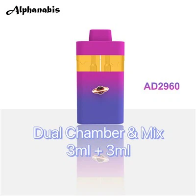 3ML+3ML Disposable Vape Box Dual Oil Tank &preheat