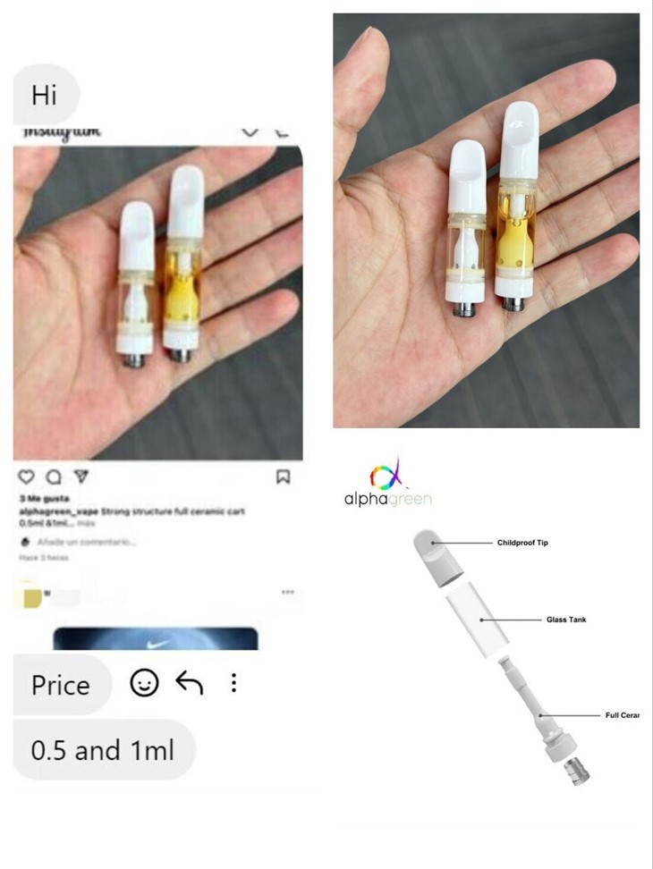 0.5/1.0ML Best Selling USA Stock All Ceramic 510 Cartridge high quality