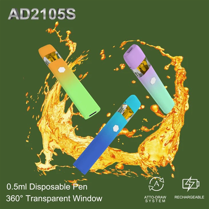 0.5ml Disposable Empty Hardware For CBD THC Oil