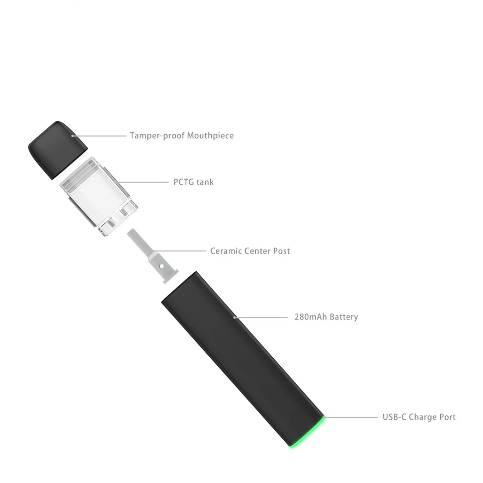 1ml Ceamic Disposable With 360 Transparent Window