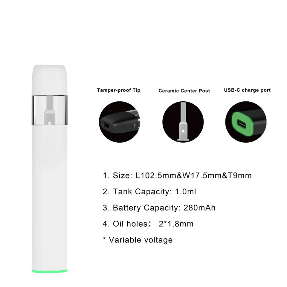 1ml Ceamic Disposable With 360 Transparent Window