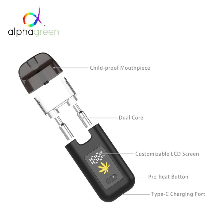 quality vape alençon China 2ml LCD Rechargeable Dual Coil Disposable Vape AD7020 Manufacturers  Suppliers