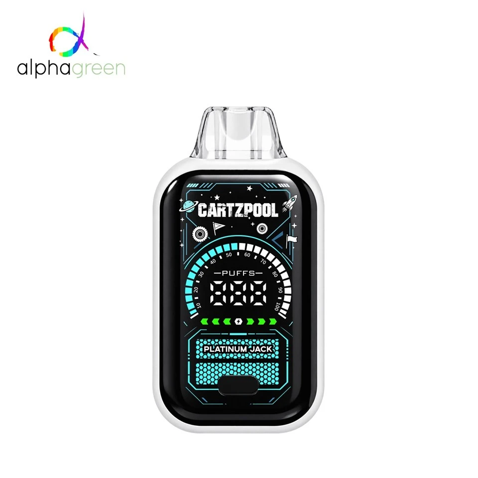 AlphaGreen CARTZPOOL Postless Disposable Vape Pod Device – 1ml / 2ml Full Screen Variable Voltage Vape Pen (Cotton-Free & Glowing Tank) suppliers