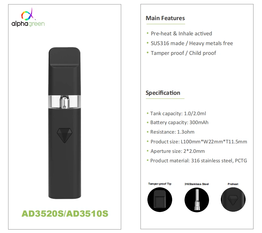 Diamond Vape Empty Hardware 1ml 2ml All in One Vape