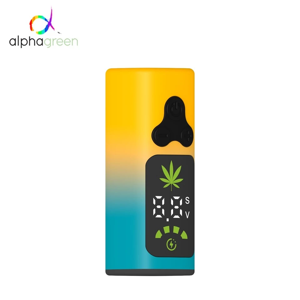 Premium 510 Thread Preheat Vape Battery | AlphaGreen 400mAh Adjustable Voltage Intelligent Box Mod high quality