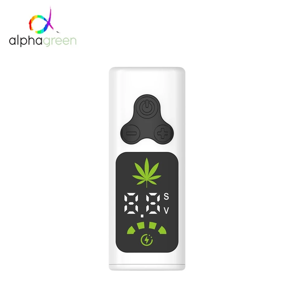 Premium 510 Thread Preheat Vape Battery | AlphaGreen 400mAh Adjustable Voltage Intelligent Box Mod suppliers