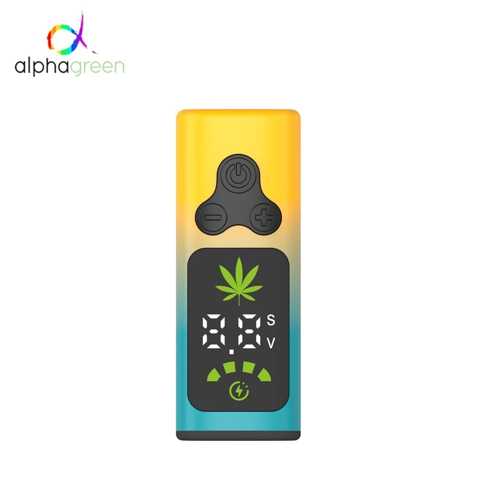 Premium 510 Thread Preheat Vape Battery | AlphaGreen 400mAh Adjustable Voltage Intelligent Box Mod best