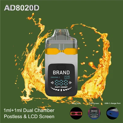 Dual Flavors dual tank big screen Disposables .5g+.5g | 1g+1g | 1.5+1.5g