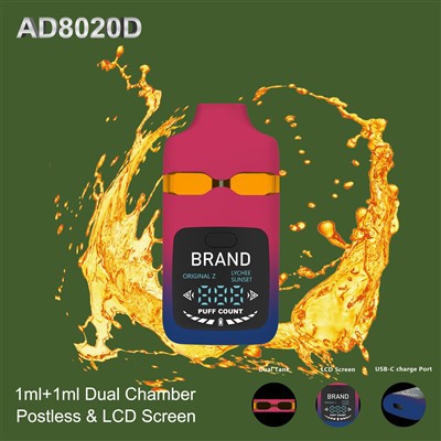 1+1 /1.5+1.5ML Dual-Tank Postless Disposable Vape