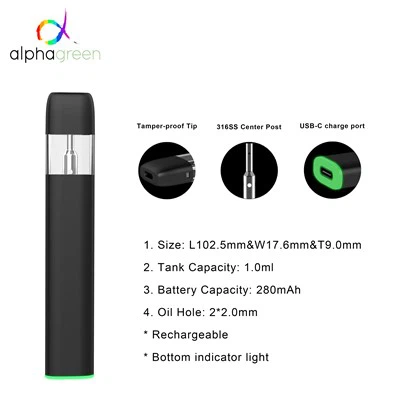 Tamper-proof Air-draw Disposable Vape Pod